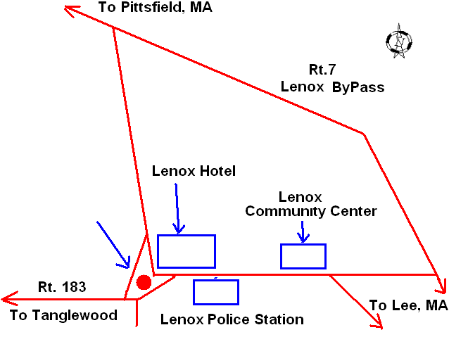 Directions to the Contra Dances in Lenox, MA